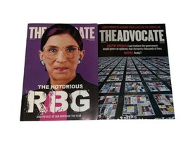 The Advocate Gay LGBTQ Magazine 2020 2021 Lot 6 Issues RBG Ruth Bader Ginsburg image 2