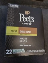 4 Peet’s Coffee Decaf House Blend 22 Ct K-Cup Pods Keurig Dark Roast (PT1) - £72.95 GBP