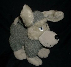 Vintage 1991 Tonka Pooch Patrol Grey Poodle Puppy Dog Stuffed Animal Plush Toy - $33.25