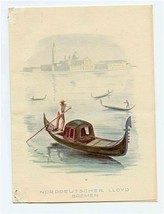 1926 S S Luetzow Menu / Program Norddeutcher Lloyd Bremen Gondola Venice... - $37.72