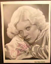 ALICE FAYE: (RARE EARLY HAND SIGN AUTOGRAPH PHOTO)  EARLY HOLLYWOOD ACTRESS - $296.99
