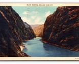 Black Canyon Boulder Hoover Dam Site Boulder City Nevada NV Linen Postar... - $1.93