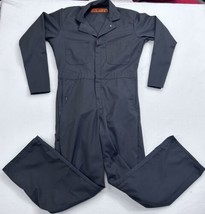Red Kap Coveralls Mens 36 Regular Work Uniform Long Sleeve Gray Mechanic... - £18.73 GBP