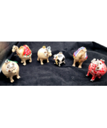 Paper Mache Hand Crafted 2 Camels~Cow~3 Rams/sheep/Deer ? Christmas Orna... - $1,292.46 MXN
