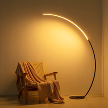 Arc Floor Lamp for Living Room, 67&quot; Floor Lamp with Remote, Tall Black LED Dimma - £101.32 GBP