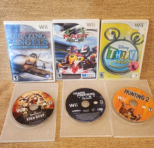 Wii Games Lot of 6 Trans Formers Kart Racer Think Fast Bird Hunt Hunting - £11.47 GBP