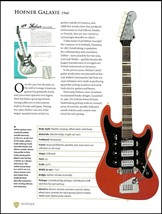 1960 Hofner Galaxie + Sabicas 1923 Hernandez acoustic guitar article with specs - £3.38 GBP