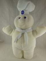 Vintage 1987 Pillsbury Doughboy Poppin Fresh Puppet Plush 13&quot; +3&quot; chef hat - £8.68 GBP