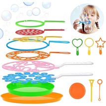 Bubble Wands Set - Big Bubbles Wand Funny Bubbles Maker With Tray, Nice ... - £22.30 GBP