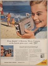 1961 Print Ad Kodak Brownie Movie Camera Dad,Mom,Daughter at Beach Rochester,NY - £15.71 GBP