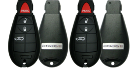 X2 Dodge 2008-2013 Fobik Key #2 4-Btn (Lock, Unlock, Trunk,Panic) - £29.41 GBP