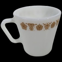 Pyrex Coffee Mug Cup Milk White Glass Butterfly 90s Vintage Oven Microwave Safe - £18.38 GBP