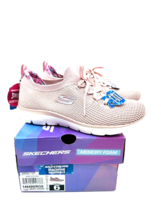 Skechers Summits Merry Garden Faux Lace Washable Mesh Sneakers - ROSE , US 6 - £21.56 GBP