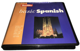 Berlitz Basic Spanish 3 Cassettes And Study Guide 1996  In Original Case - $14.99
