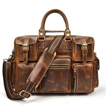 Men&#39;s Briefcase Tote messenger bag travel laptop bag men document - £263.97 GBP