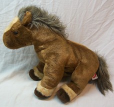 TY CLASSICS SOFT BROWN TORNADO THE HORSE 13&quot; Plush Stuffed Animal Toy 2002 - $19.80