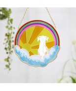 Rainbow Dog Stained Glass Window Hanging Pet Dog Memorial Gifts Suncatch... - £7.51 GBP