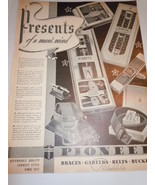 Vintage Pioneer Presents of a Man&#39;s Mind Print Magazine Advertisement 1937 - €5,97 EUR