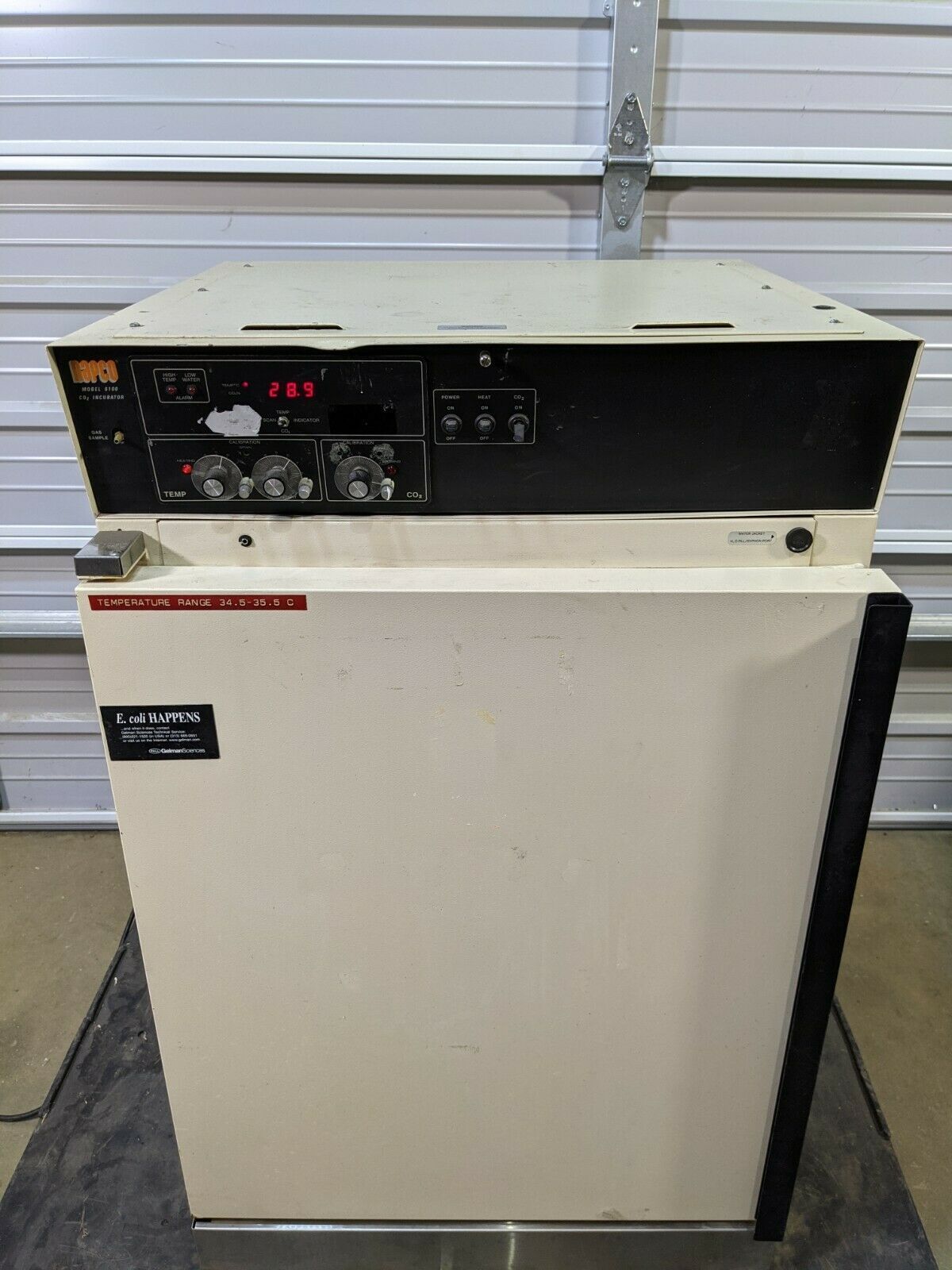 Napco 6100 Water Jacketed CO2 Incubator - $337.50
