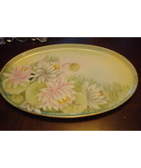 Altrohlau -Moritz Zdekauer,Bohemia-C1890s-Antique Vanity Oval Tray Green... - $2,297.32 MXN