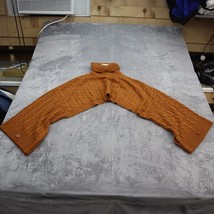 Hera Collection Sweater Women Small Orange Rust Lightweight Turtleneck Cropped - £20.25 GBP