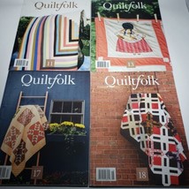 Lot of 4 Quiltfolk Magazine Issues 11 13 17 18 S. Calif Minnesota Conn Illinois - £47.37 GBP