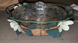 Vintage Anchor Hocking Clear Oval Covered Casserole Oven Proof In Displa... - $89.09