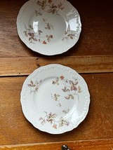 Vintage Lot Theodore Haviland LANCASTER Pink Brown &amp; Orange Leaves &amp; Berries Por - $11.29