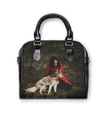 Little red Riding hood with wolf Shoulder Handbag - £51.19 GBP