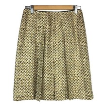 Banana Republic Yellow Gold Silk Pleated Skirt Size 10 - $18.99