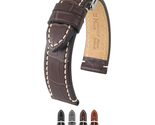 Hirsch Modena Watch Strap - Alligator Embossed Genuine Calfskin - Brown ... - $89.95