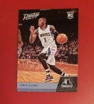 2016-17 Panini Prestige Kris Dunn ROOKIE RC #155 Minnesota Timberwolves  - £1.40 GBP