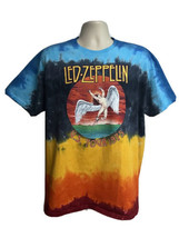 Led Zeppelin Icarus USA Concert Tour 1975 Tie Dye Graphic Tee XL Rock Ba... - £23.35 GBP