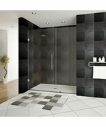 58-59&quot;Wx72&quot;H Pivot Frameless Shower Door ULTRA-E Brushed Nickel by LessCare - $746.46