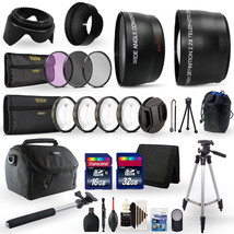 48GB Top Accessory Kit for Canon EOS SL3 SL2 90D 80D Digital SLR Camera - $145.99