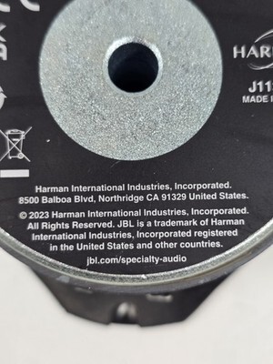 4.5 In Driver Woofer - JBL Stage 245C 2.5 Way Quad Center Channel Loudspeaker Item image 5