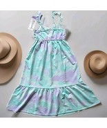 32Degrees Cool ~ Girls&#39; XS (5/6) ~ Purple/Teal Tie Dye ~ Maxi Dress - $445.14 MXN