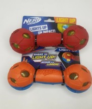 Nerf Dog LIGHT UP Toy, Red and Blue/Orange 2-Pack - £19.75 GBP