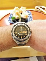 Serviced Vintage Zodiac Super Sea Wolf Watch Day Date SST 36000 HIGH BEA... - $1,026.49