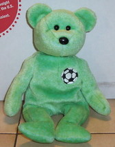 Ty KICKS the Soccer bear Beanie Baby plush toy - £4.50 GBP