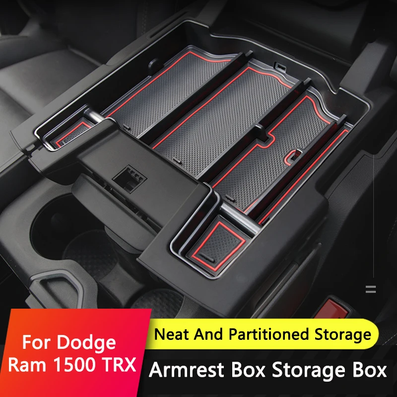 QHCP Car Armrest Storage Box Tray Central Console Armrest Box Organizer Tidying - £26.62 GBP