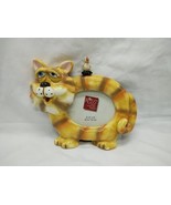 Russ Orange Cat Ceramic Photo Frame 2 1/2&quot; X 3&quot; - €17,18 EUR