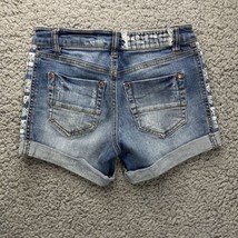 Tinseltown Jean Shorts Womens 0 Midrise Distressed Denim Couture Cut Off... - $4.57