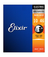 Elixir 12052 Nanoweb Coating Light Electric Guitar Strings 1 Set Pack 10-46 - £23.94 GBP