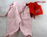 Vintage Mattel Chatty Baby Doll Red Dress + Pink overalls - $14.84