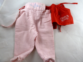 Vintage Mattel Chatty Baby Doll Red Dress + Pink overalls - £11.81 GBP