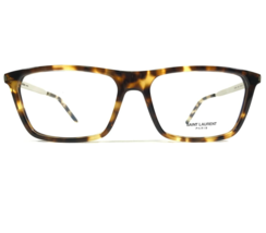 Saint Laurent SL344 009 Eyeglasses Frames Tortoise Silver Rectangular 56-17-145 - £146.95 GBP