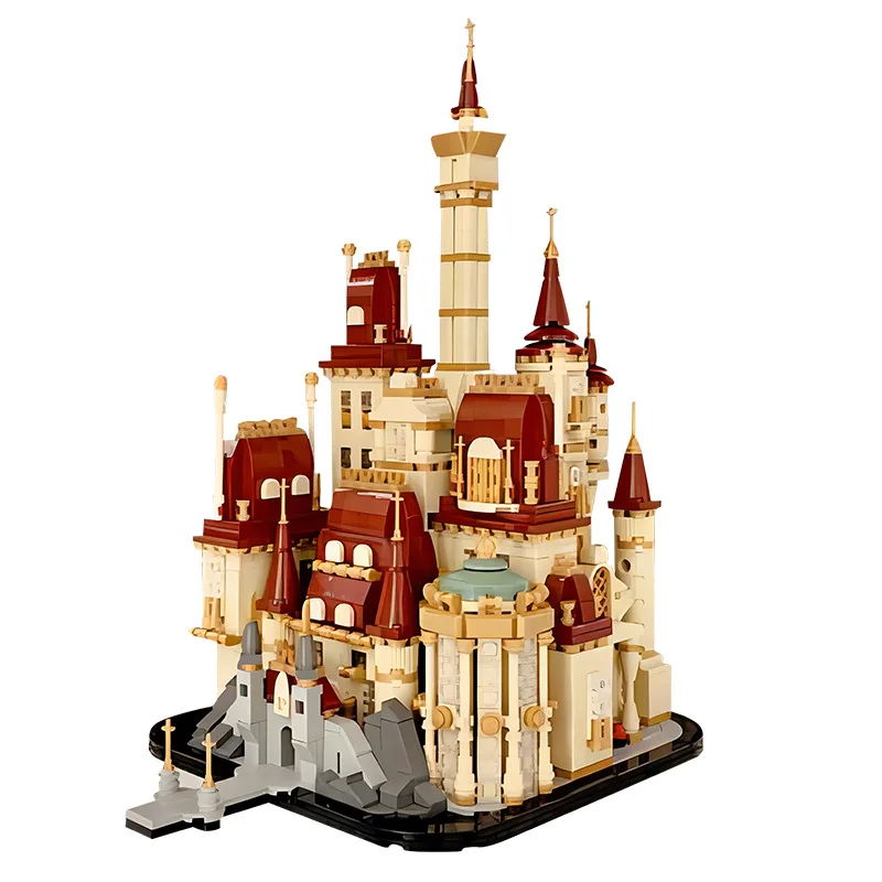 2207PCS Fairy Tales Beauty and Beast Princess&#39;s Magic Castle Model Building - £138.69 GBP