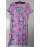 Lilly Pulitzer Women&#39;s V Neck Dress Pinking Positive Print Size S NWOT - $42.07 CAD