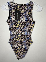 Icon Swim Animal Print One Piece Black Swim Suit Size  Small - £19.33 GBP